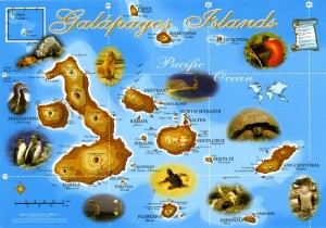 Carte Galapagos Scan carte postale avec Epson 3170, 600dpi